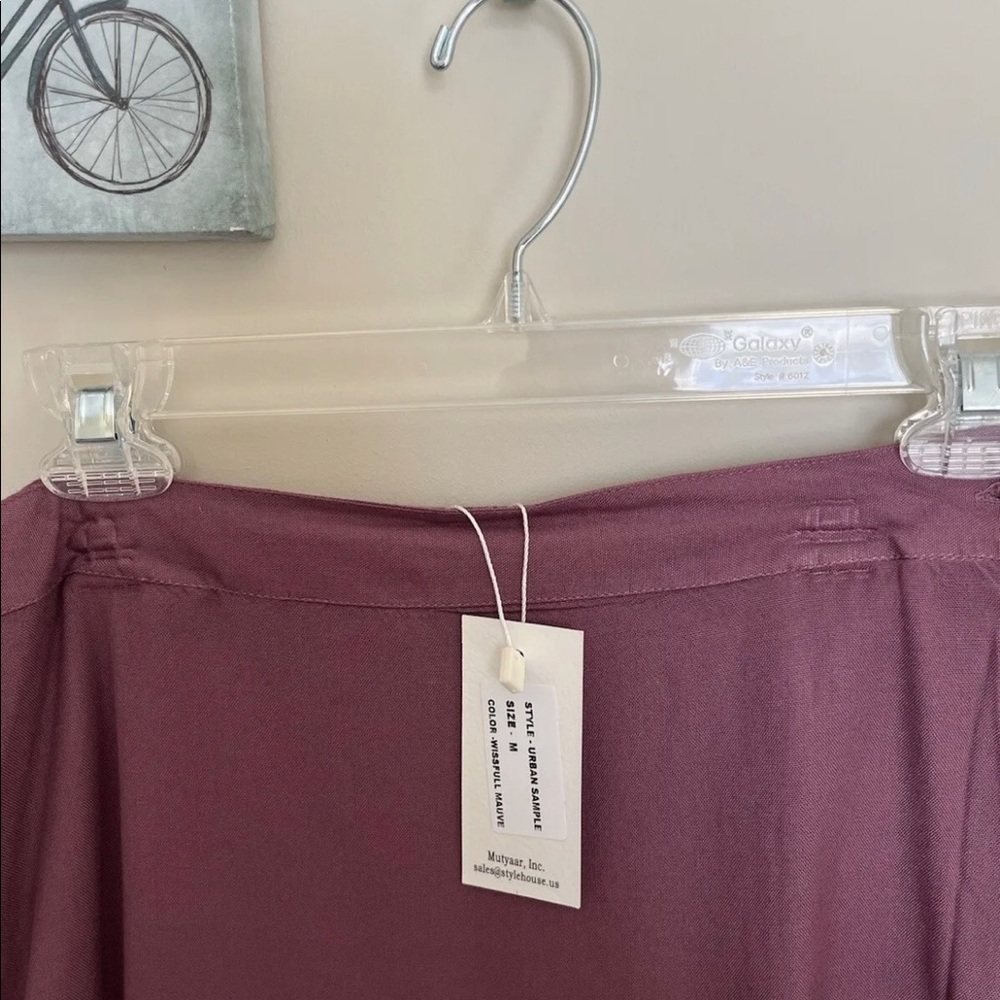 Sim & Sam Short Skirt Pleated Urban Simple Wissfull Mauve - Picture 5 of 6